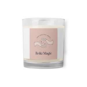 Reiki Magic Glass jar soy wax candle