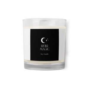 Reiki Magic Glass jar soy wax candle