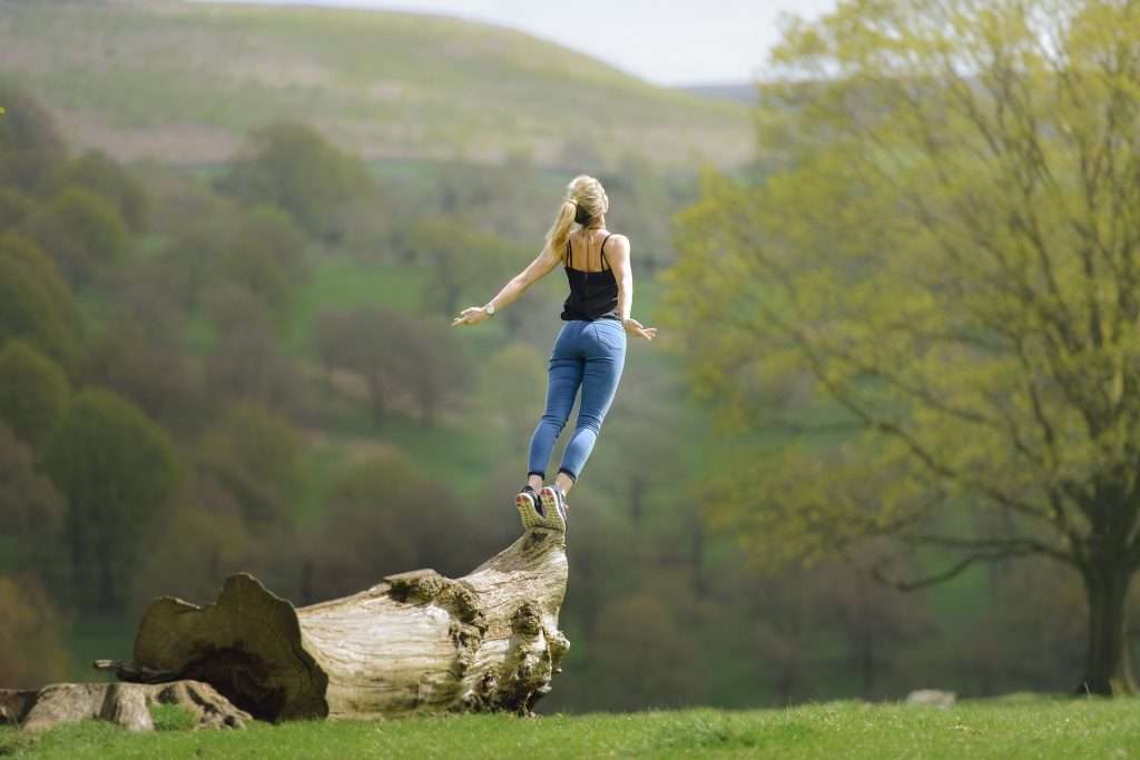 Woman Soaring high